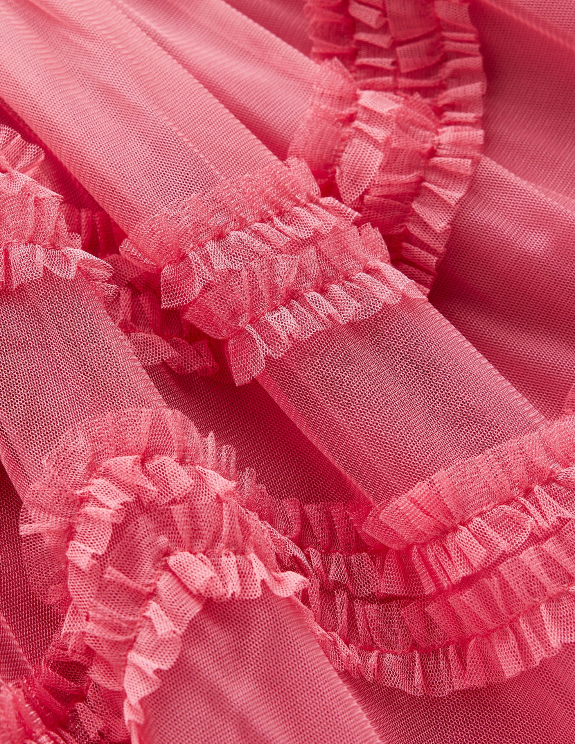 Velour Tulle Ballet Dress-Rose Pink - Image 3