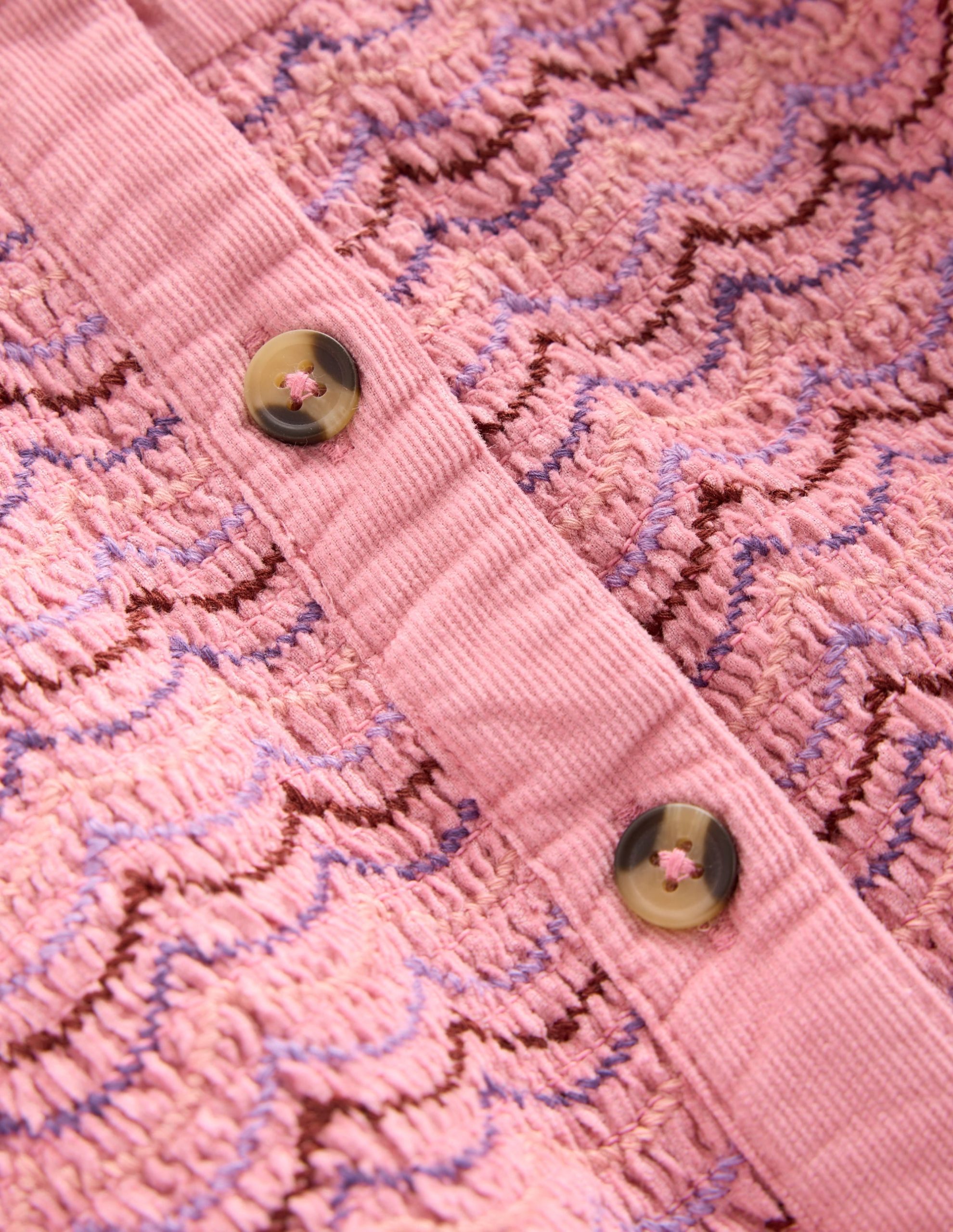 Suki Long Sleeve Smocked Dress-Formica Pink - Image 5