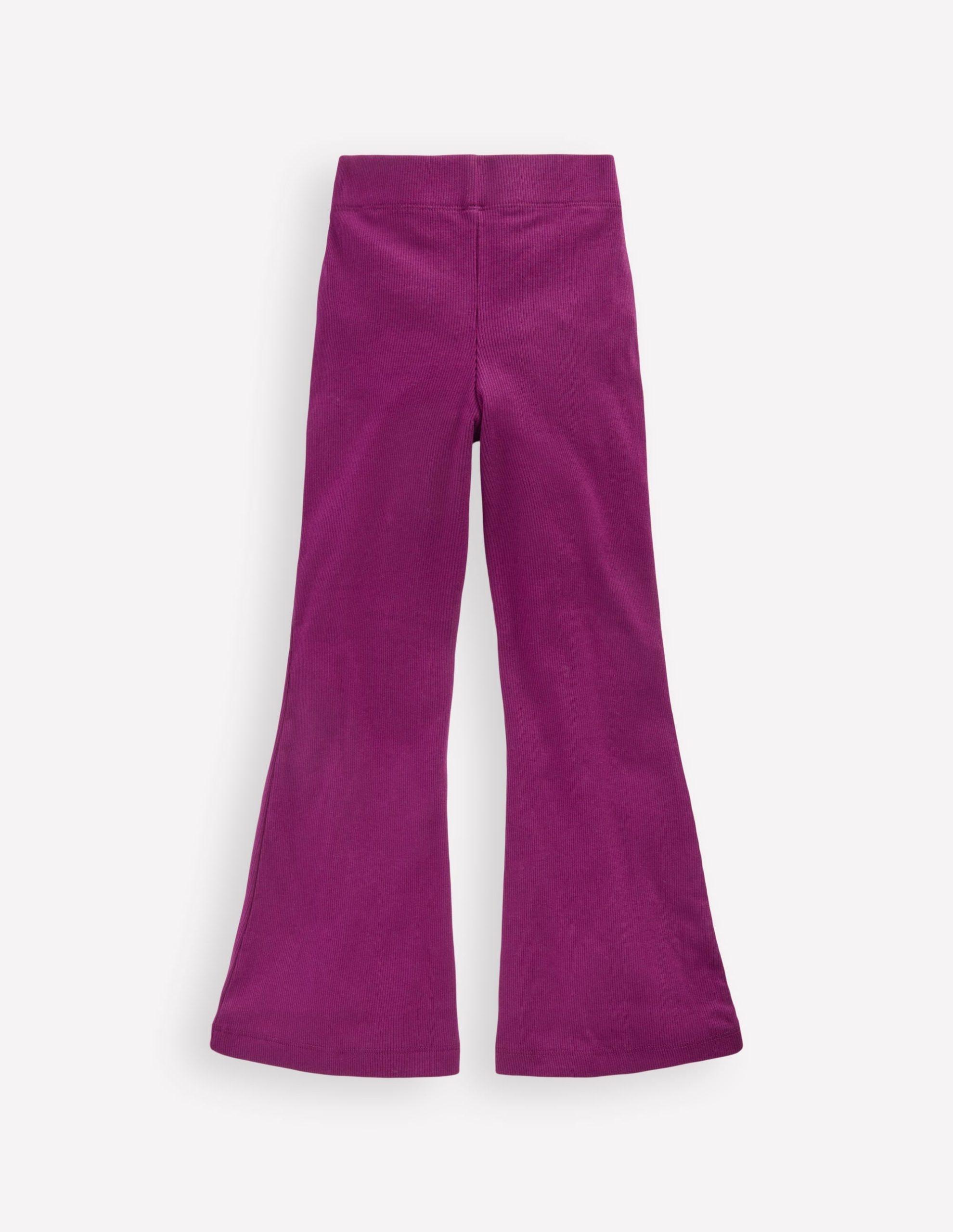 Ribbed Flare Leggings-BlackBerry - Image 2