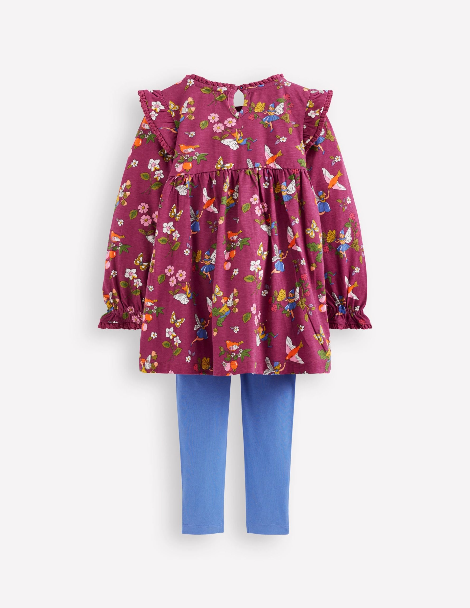 Printed Tunic Set-Burgundy Fairy - Image 2