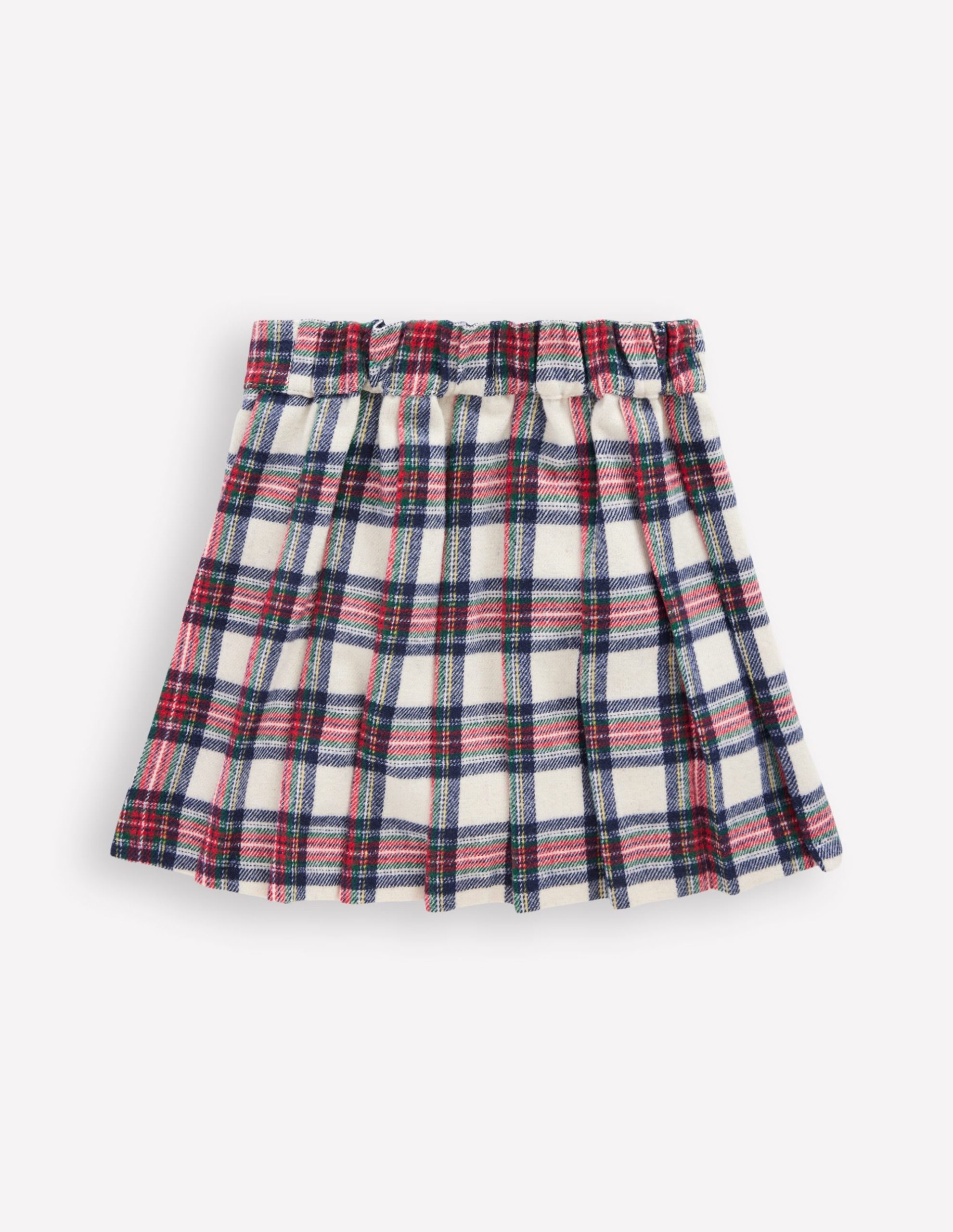 Fully Lined Button Kilt-Red and Soft Ivory Tartan - Image 4