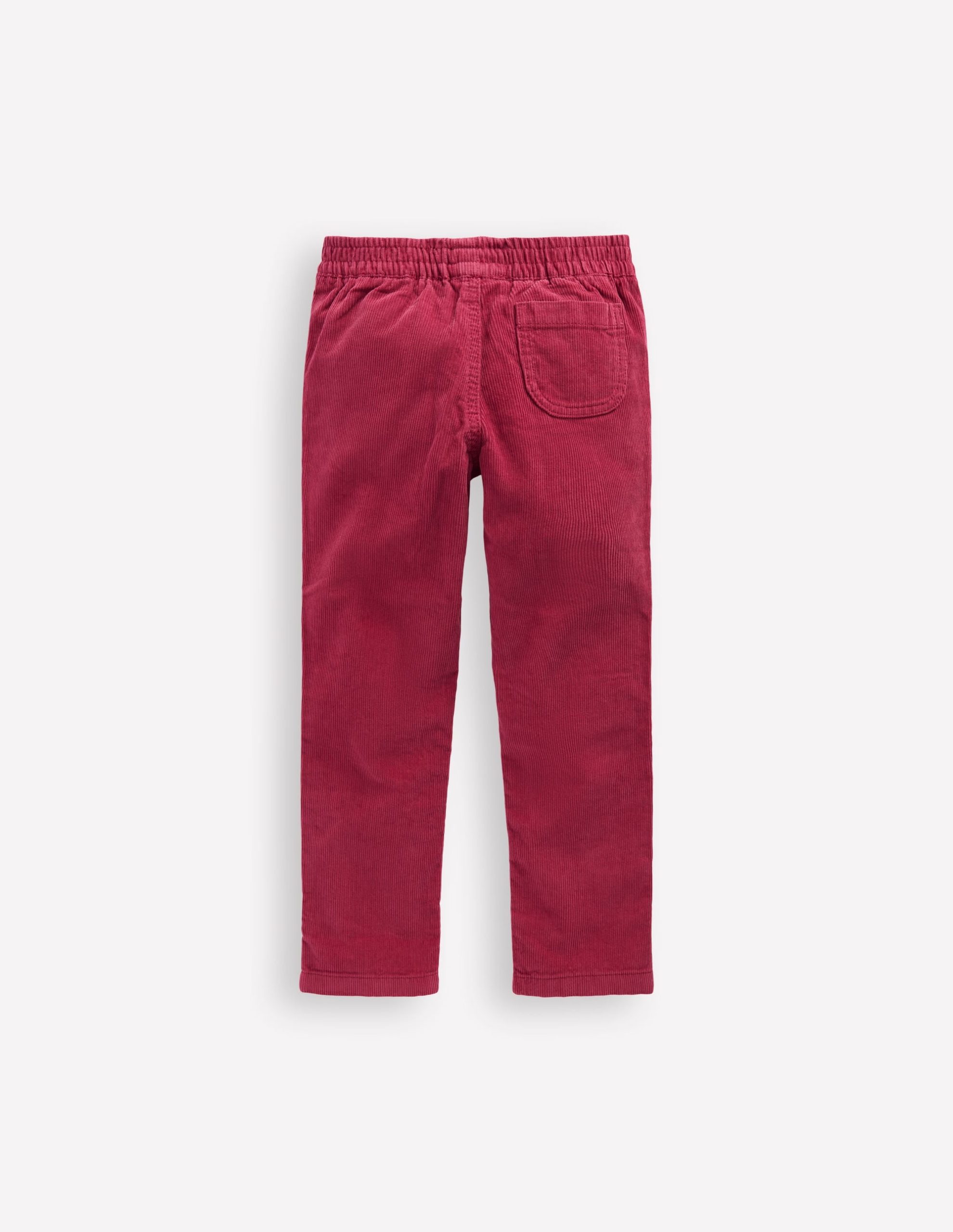 Cord Embroidered Pull-On Pants-Red Bud - Image 2