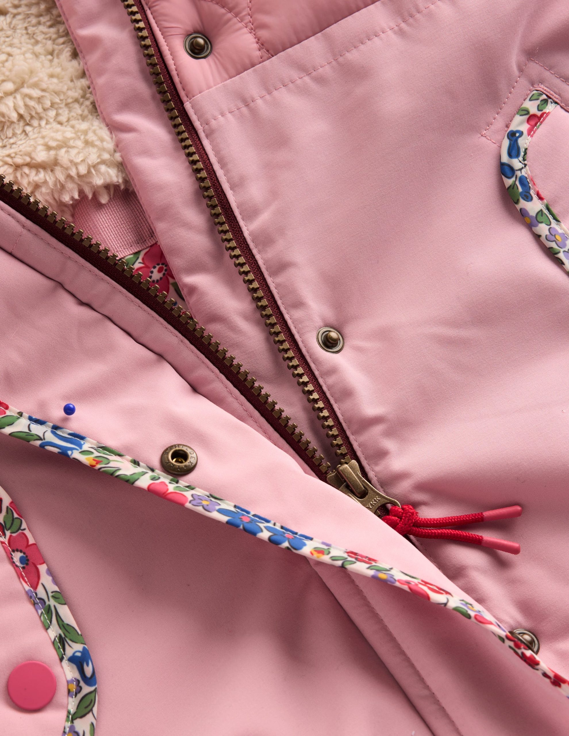 Joni Quilted Parka Coat-Pink - Image 3