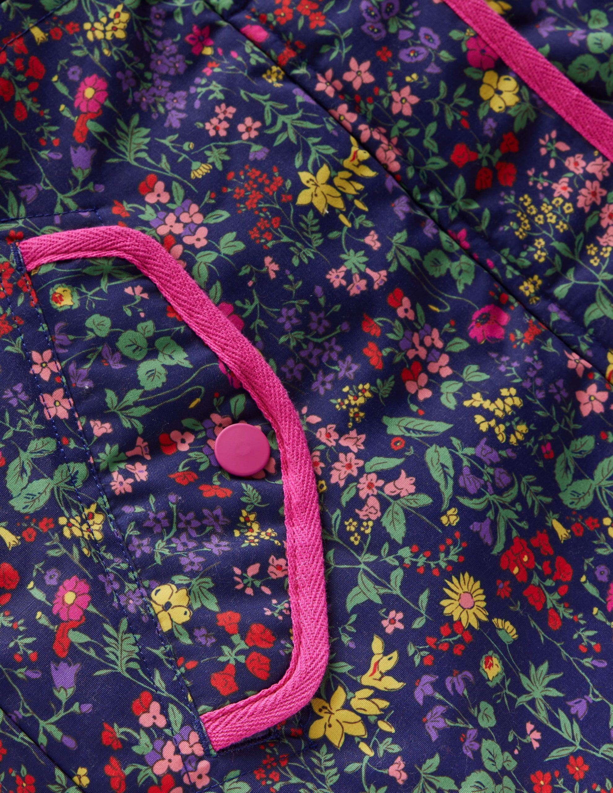 Joni Quilted Parka Coat-Blue Flower Meadow - Image 4