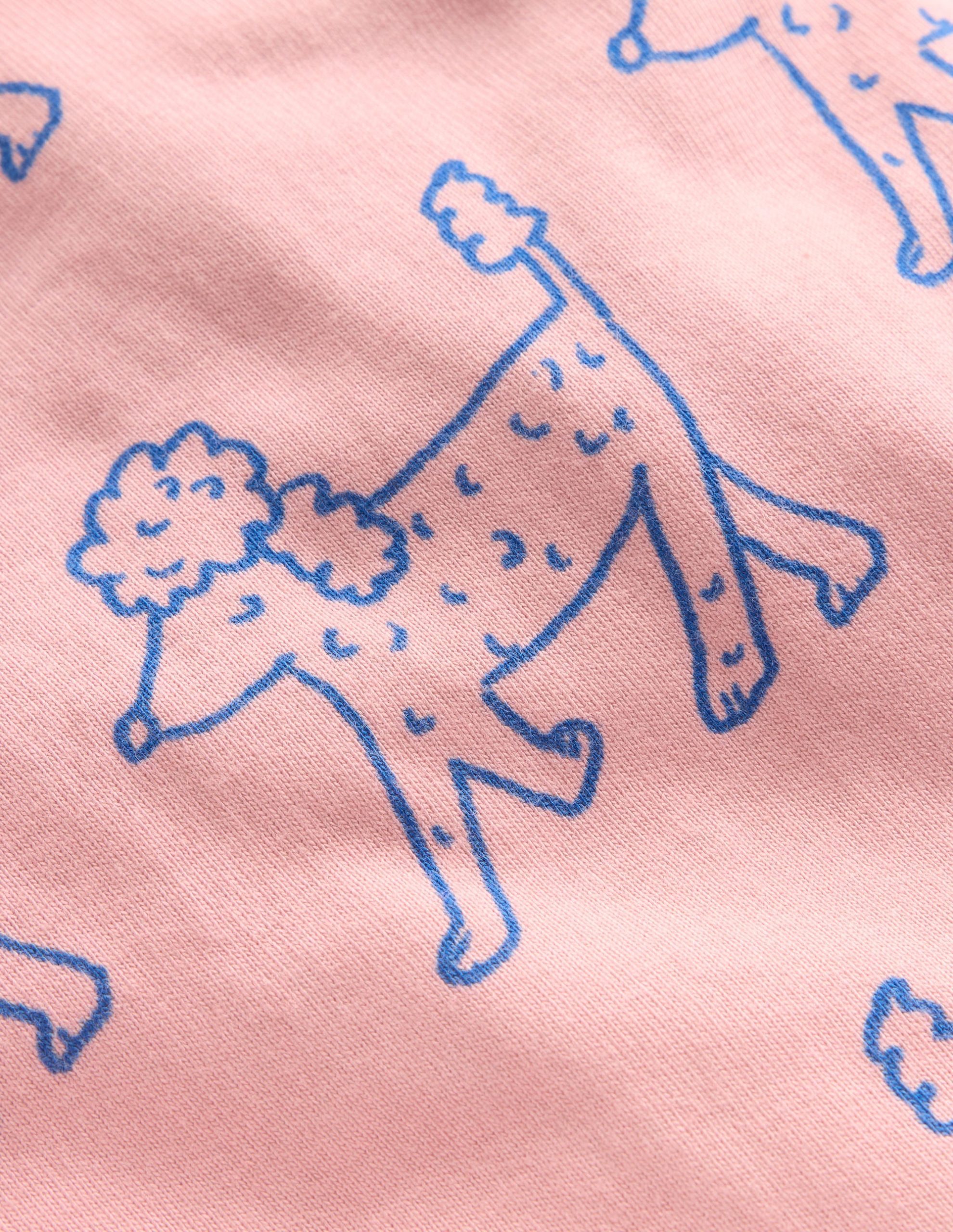Snug Long John Pajamas-Pink Poodles - Image 3