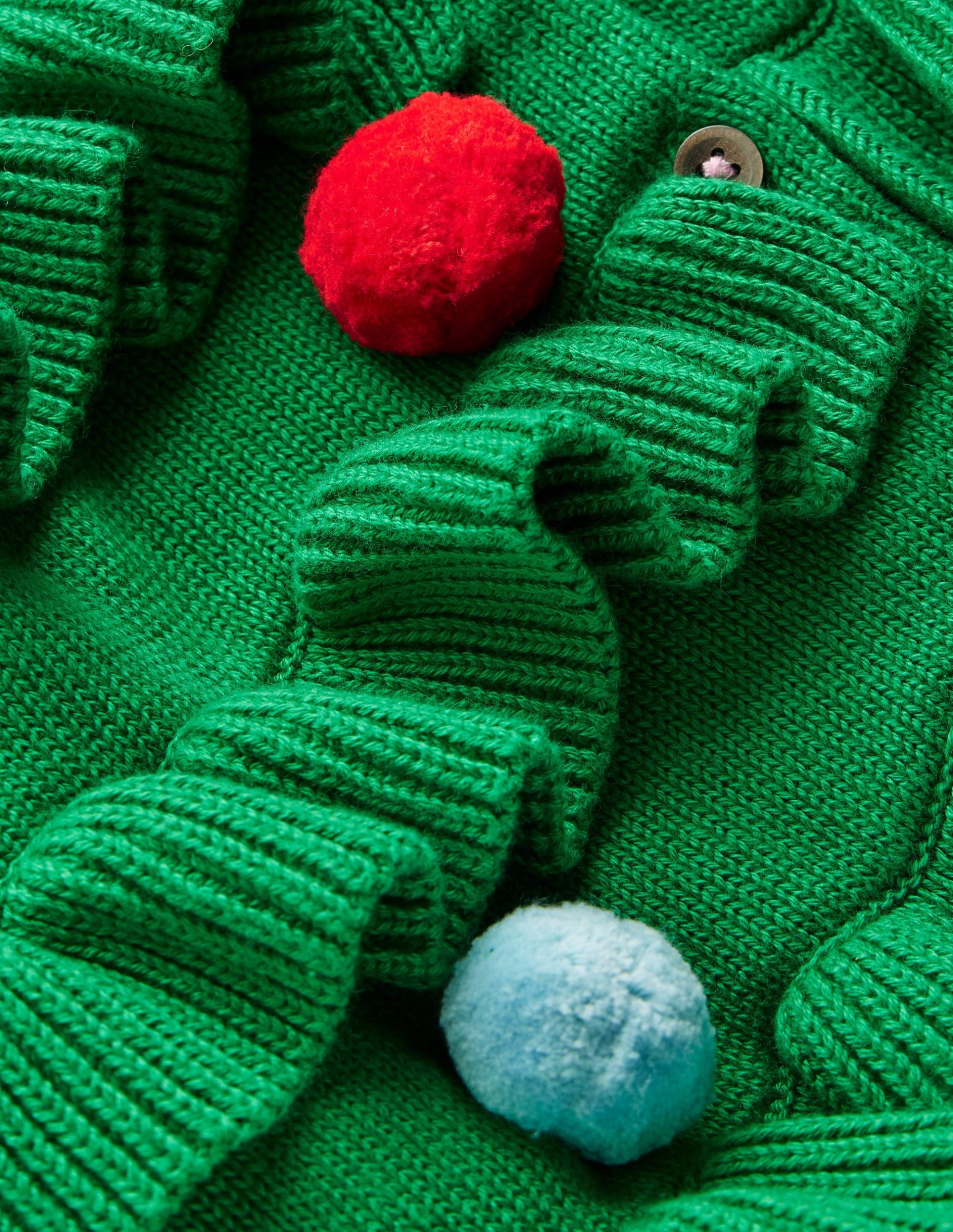 Festive Logo Cardigan-Rich Emerald Christmas Tree - Image 4