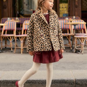 Pea Coat-Large Leopard Spot