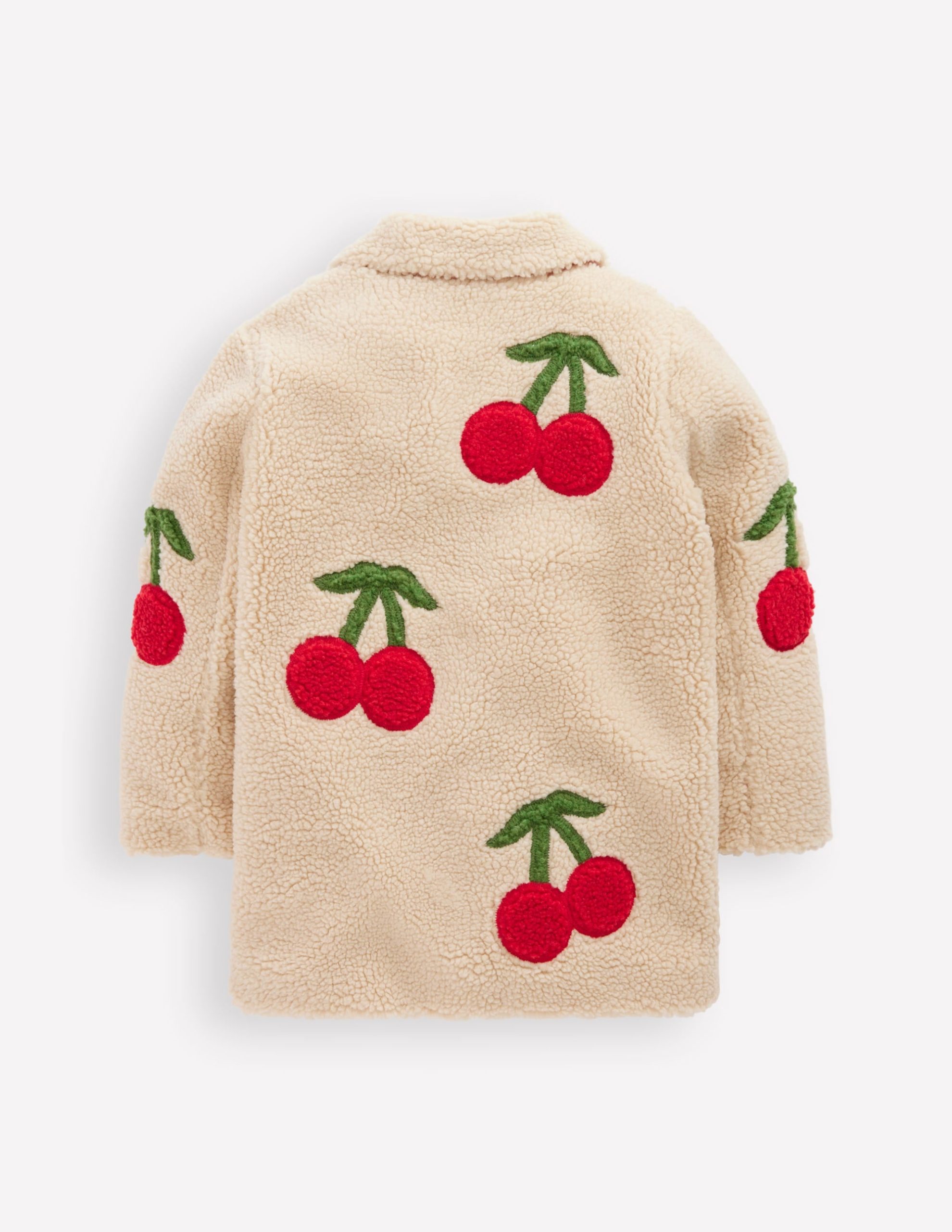 Borg Interest Jacket-Cherry Applique - Image 4