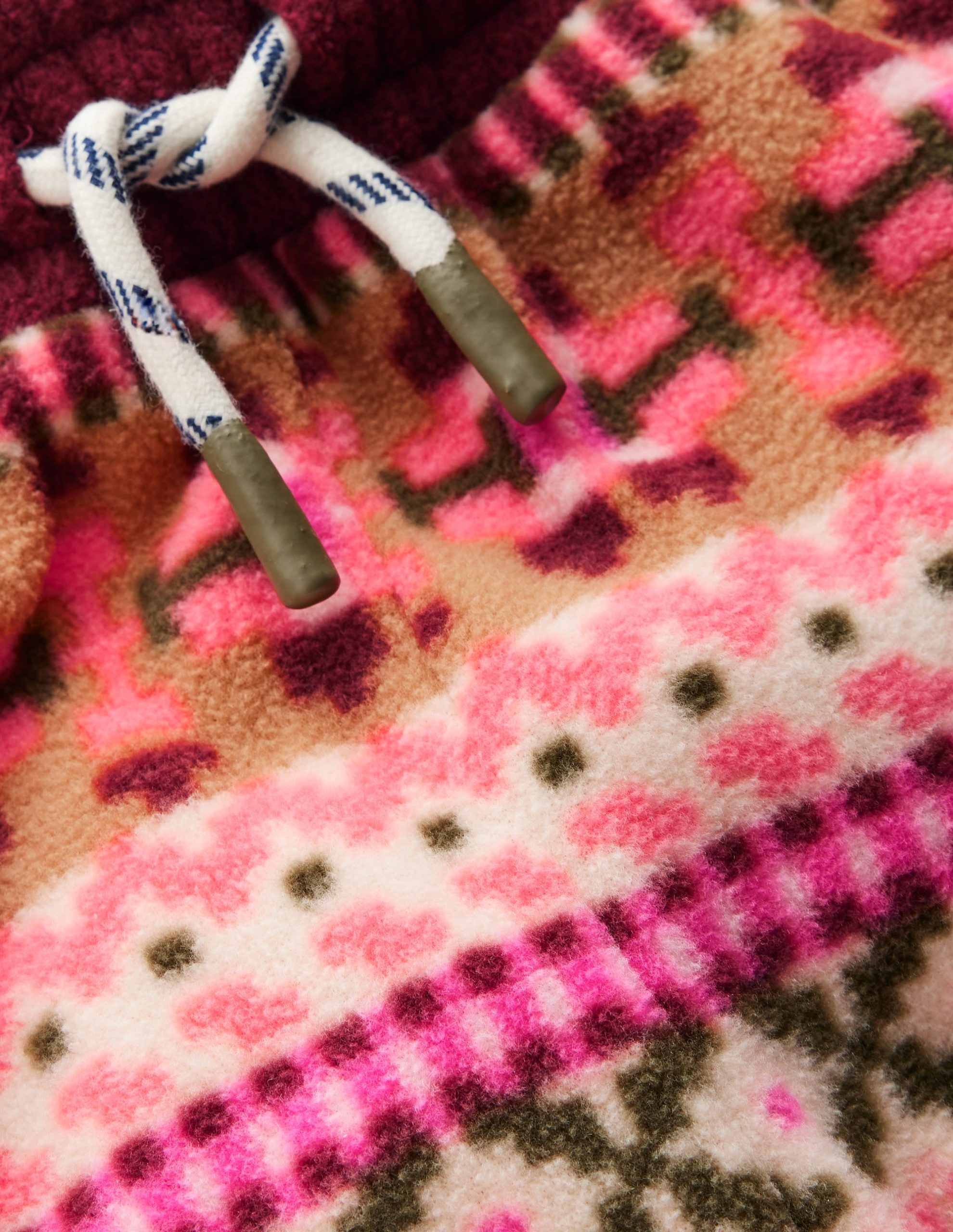 Fair Isle Sweatpants-Pink Aztec Geo - Image 3