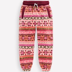 Fair Isle Sweatpants-Pink Aztec Geo