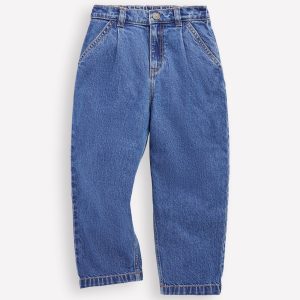 Pleat Jeans-Mid Vintage Denim