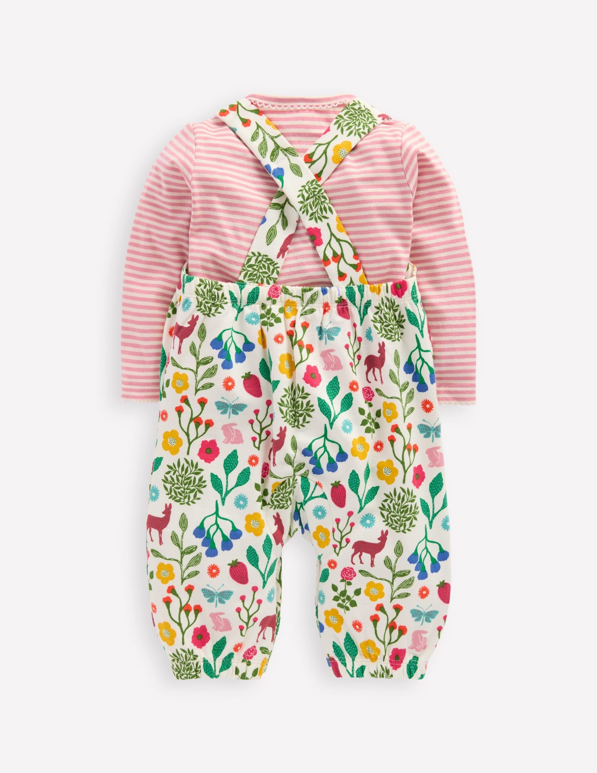 Jersey Overalls Set-Ivory Woodland Walk - Image 2