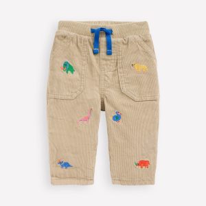 Cosy Lined Pants-Prehistoric Embroidery