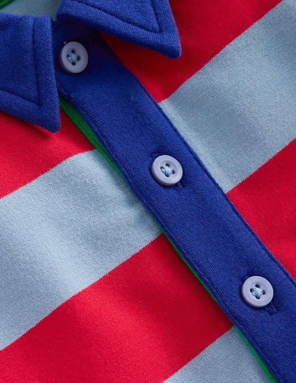 Jersey Sweat Rugby Shirt-Multi Stripes - Image 3