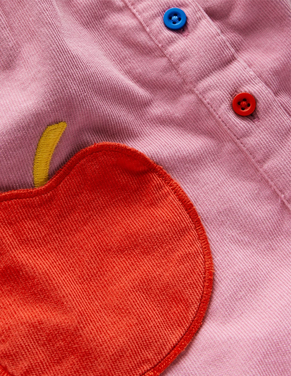 Woven Pinny Dress Set-Pink Apple - Image 3