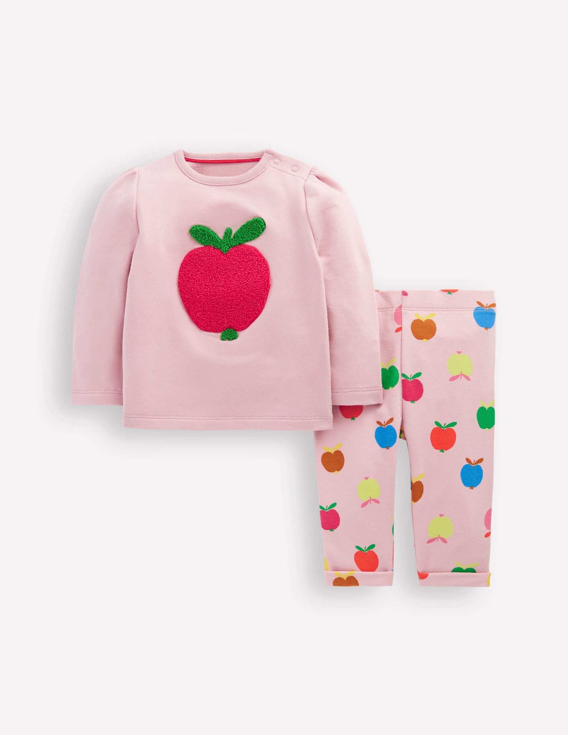 Appliqu?? Jersey Play Set-Vintage Pink Small Apples