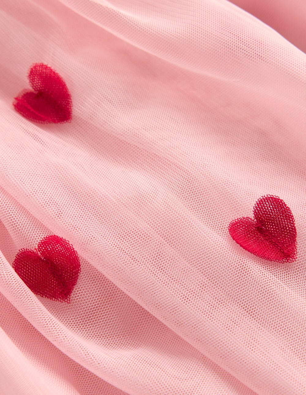 Layered Tulle Dress-Chalk Pink Hearts - Image 3