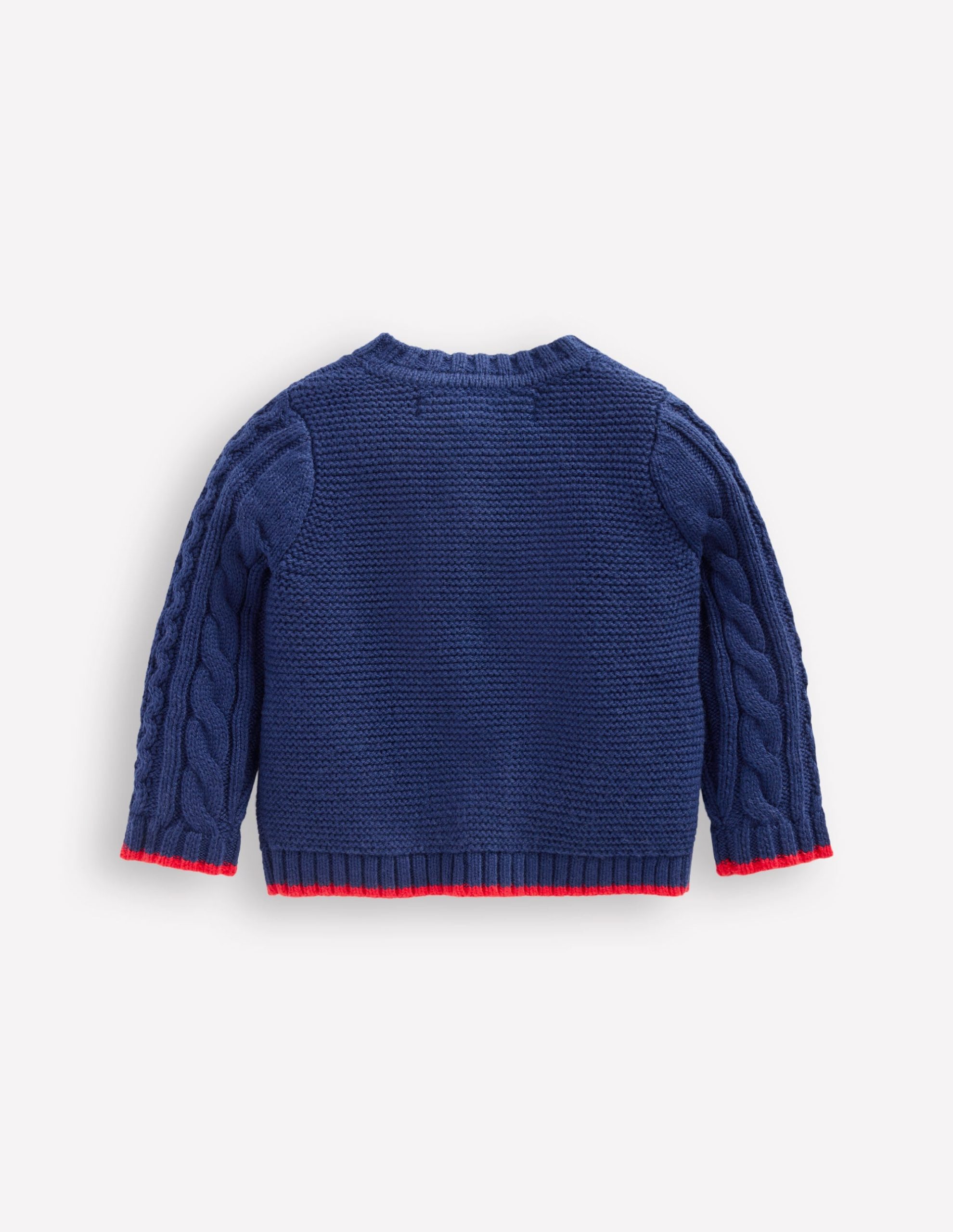 Heritage Cable Cardigan-Medieval Blue - Image 3