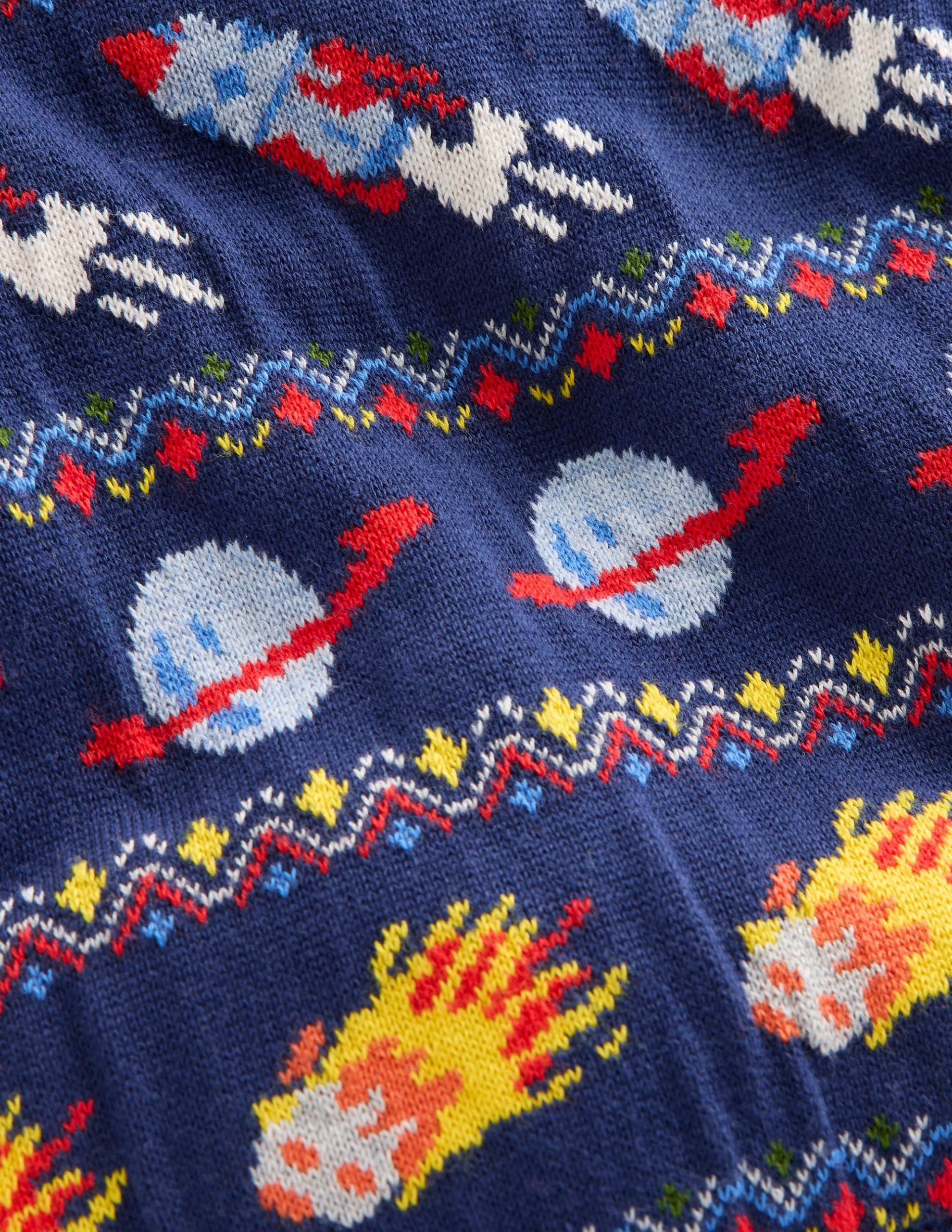 Knitted Play Set-Navy Space Fair Isle - Image 3