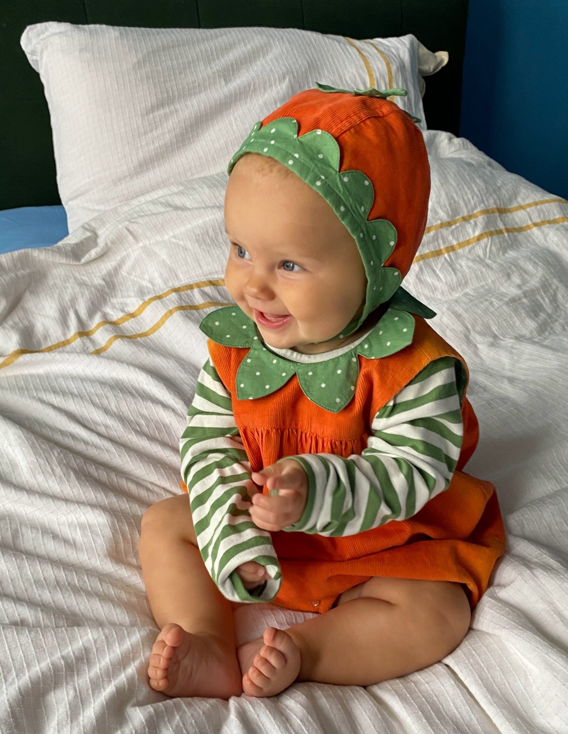 Novelty Romper Play Set-Orange Pumpkin