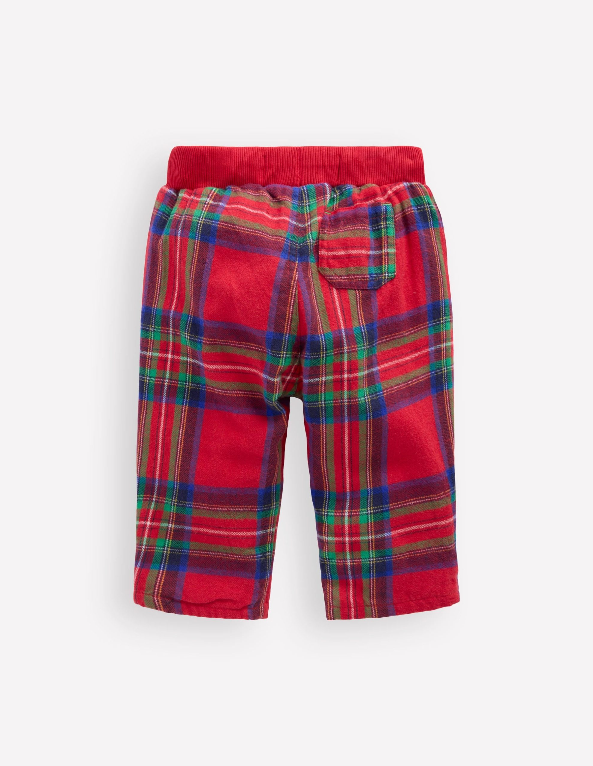 Cosy Lined Pants-Red Check - Image 2