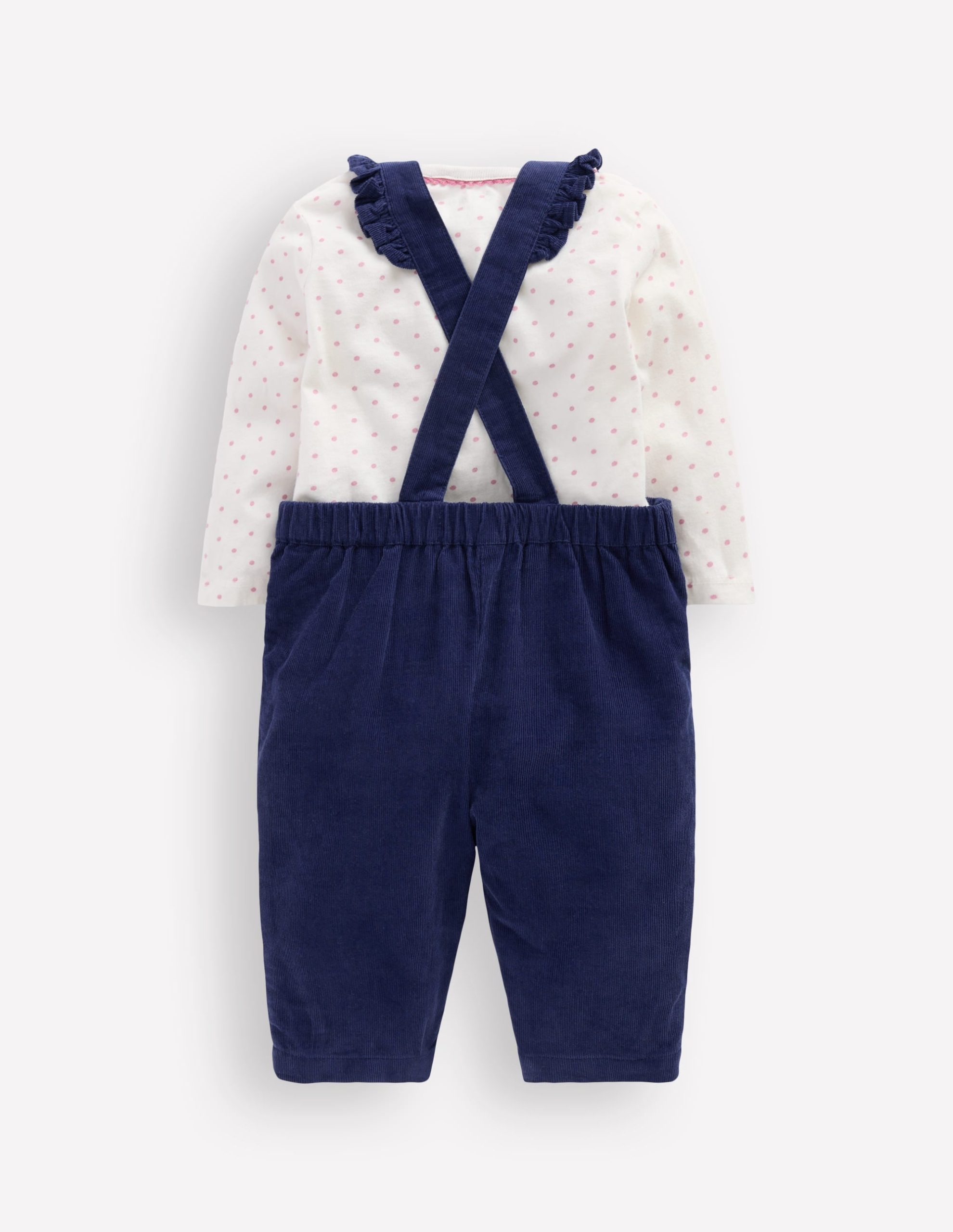 Woven Overalls Set-Navy Cat - Image 3