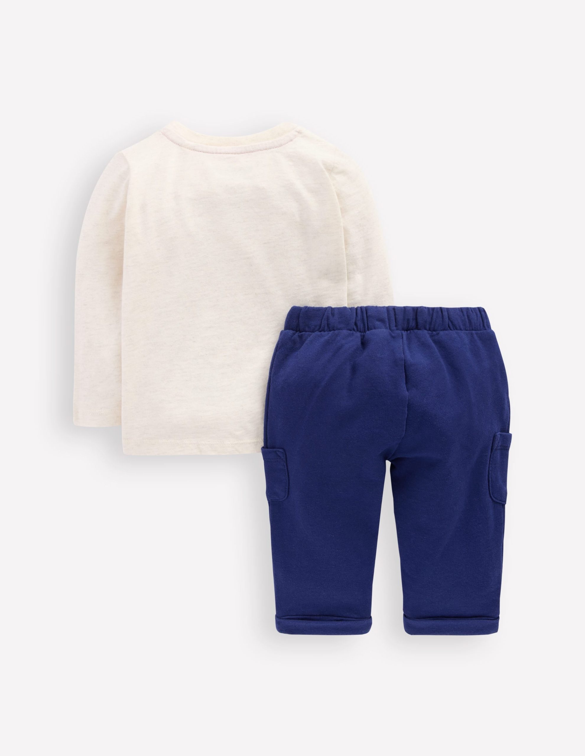 Jersey Overalls Play Set-Oatmeal Marl Train - Image 2