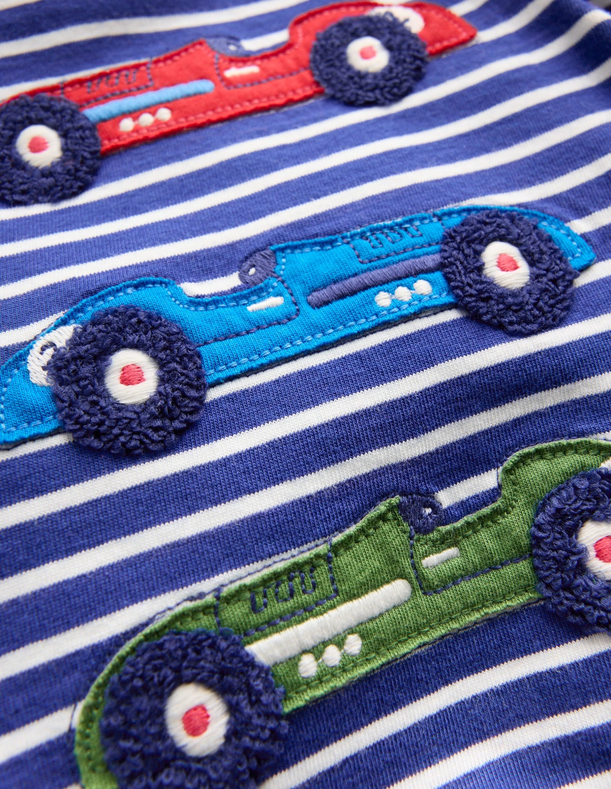 Woven & Jersey Play Set-Blue Stripe Cars - Image 3