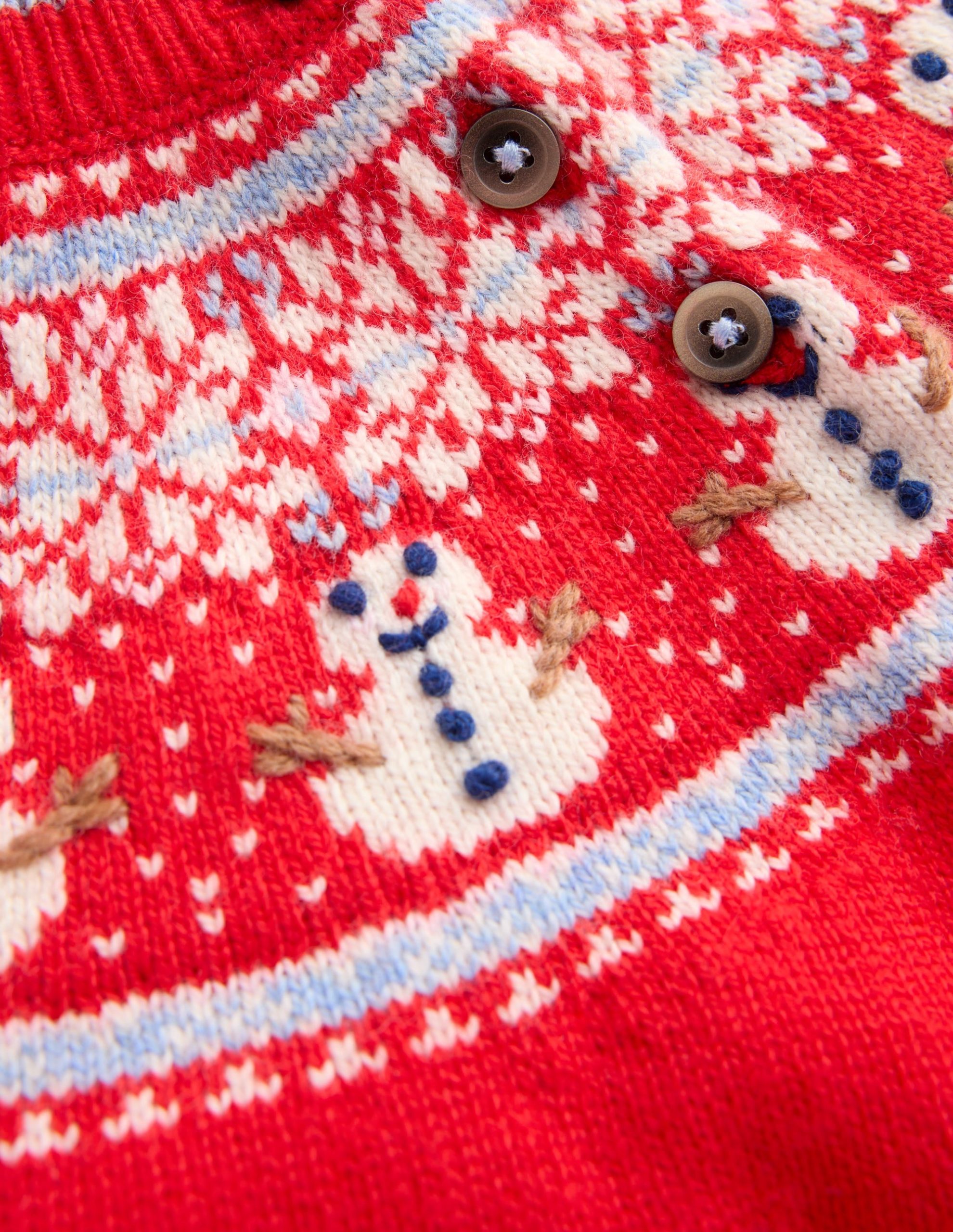 Fair isle Sweater-Red Snowman - Image 4