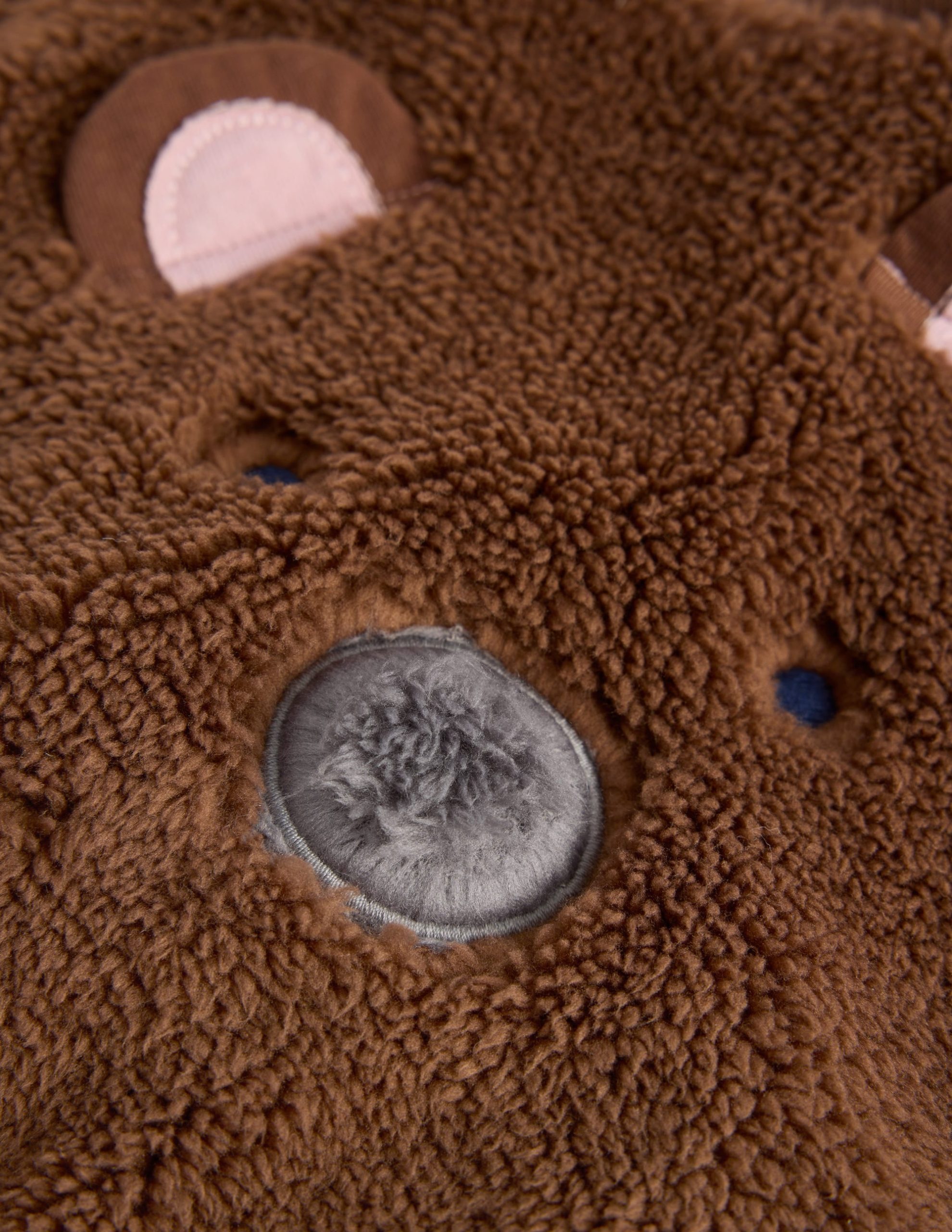 Novelty Borg Sweatshirt Set-Brown Bear - Image 3