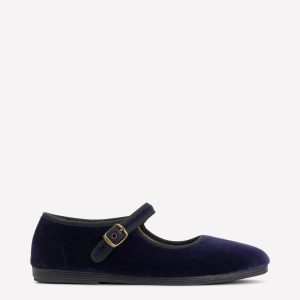 Flexi Mary Jane-Navy Velvet