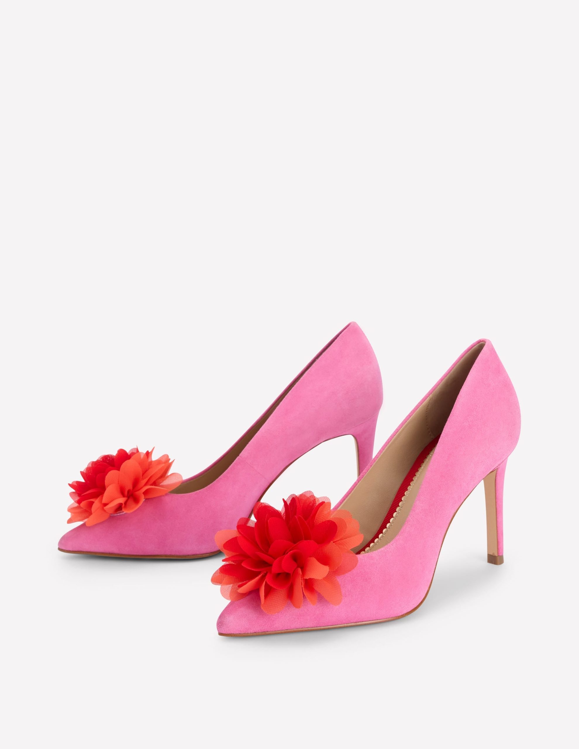 Flower Point Heels-Hot Pink - Image 3
