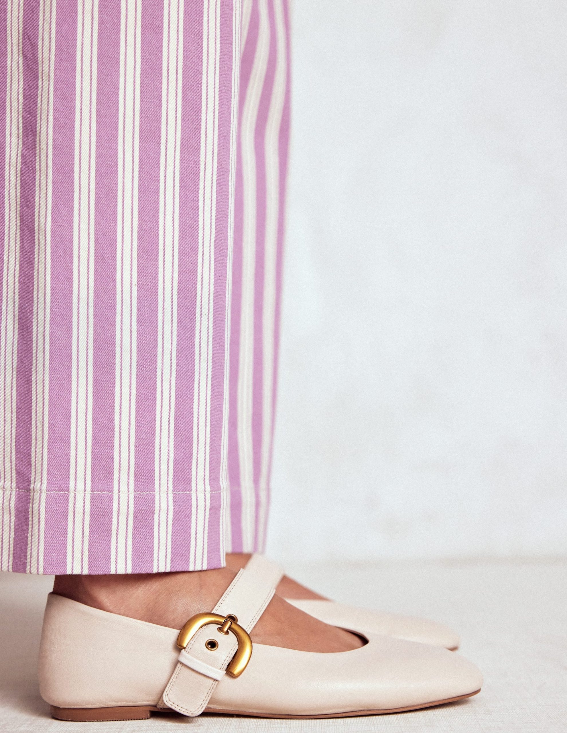 Kylie Flat Buckle Mary Jane-Ecru - Image 2