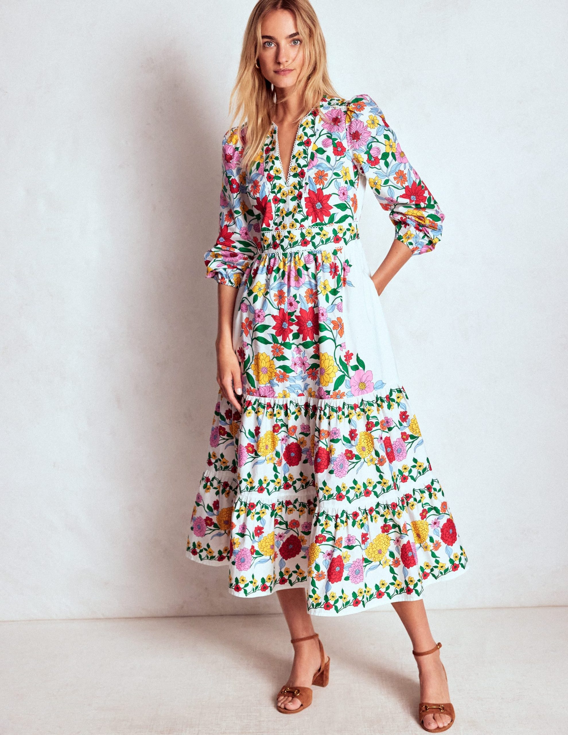 Violet Midi Dress-Multi. Dahlia Trail - Image 4