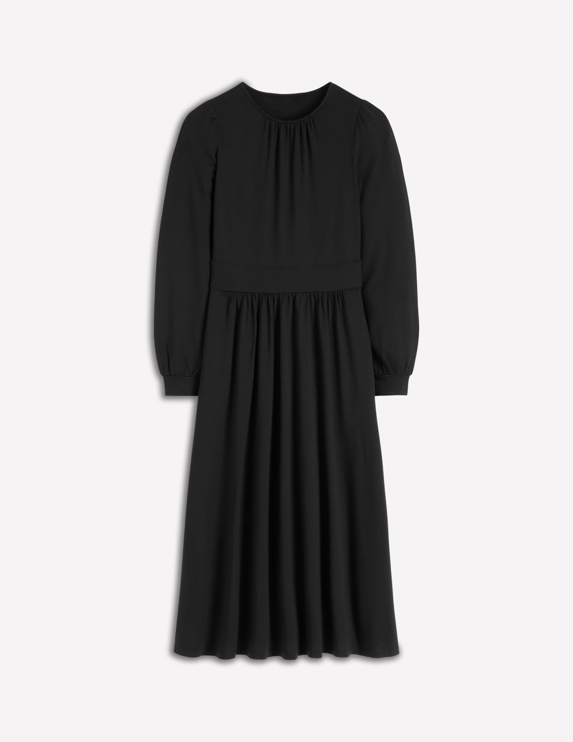 Alexandra Jersey Midi Dress-Black - Image 6