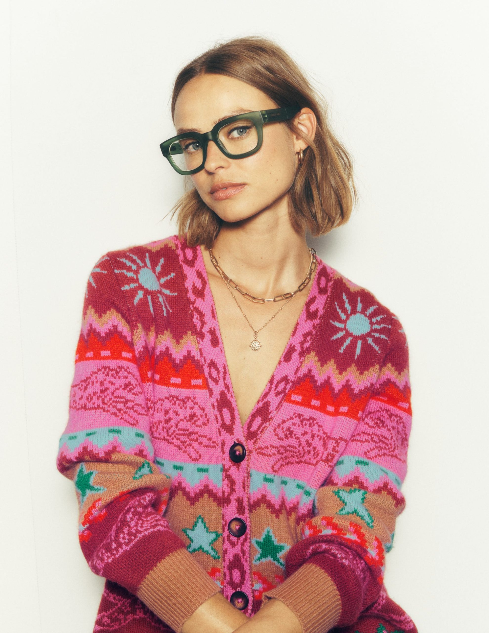 Quinn Boyfriend Cardigan-Camel. Cheetahs - Image 6