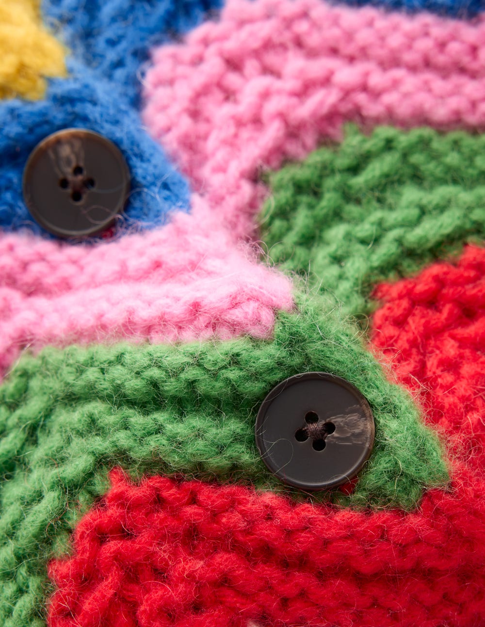 Chunky Chevron Knitted Jacket-Multi. Zig Zag - Image 9