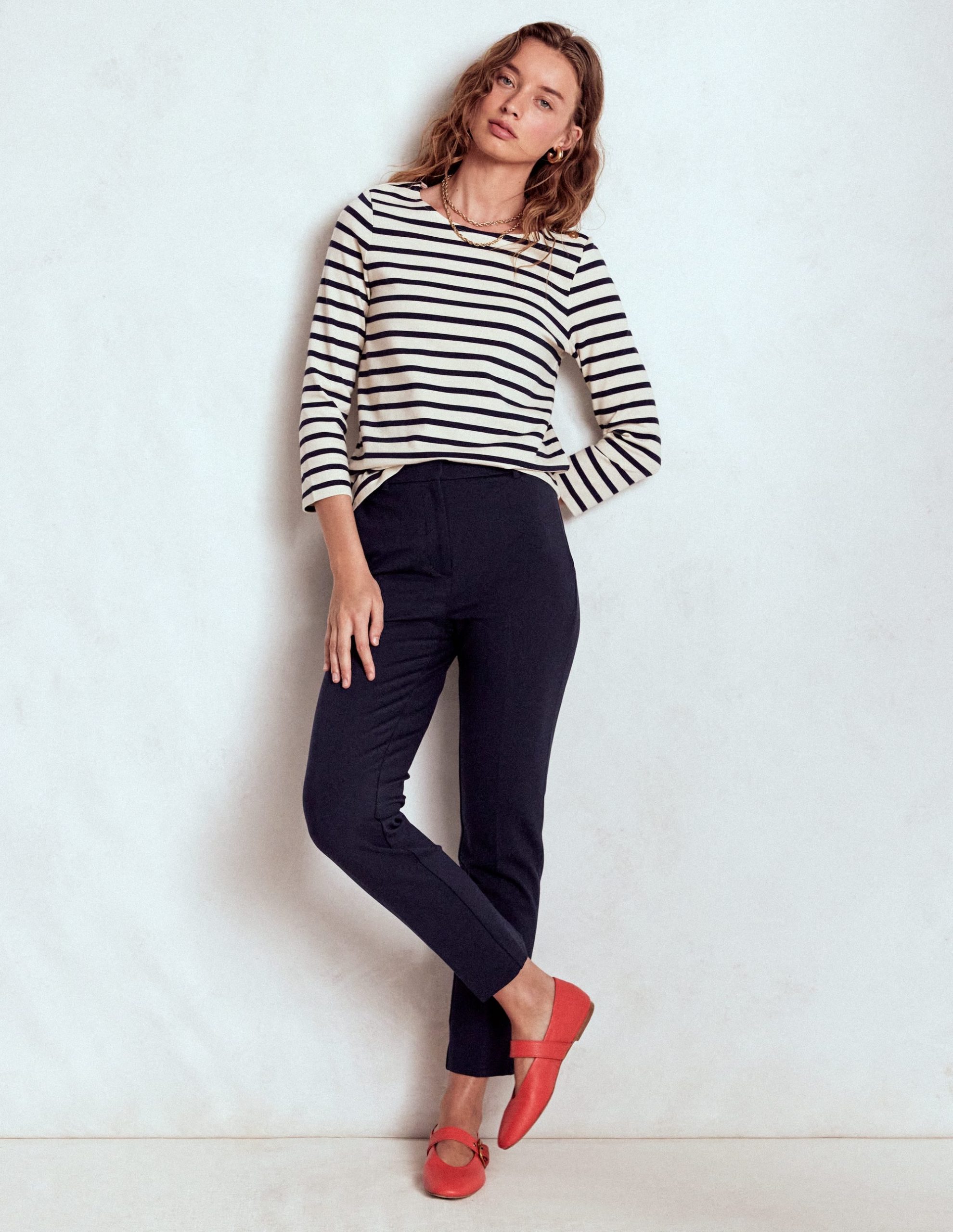 Highgate Ponte Pants-Navy