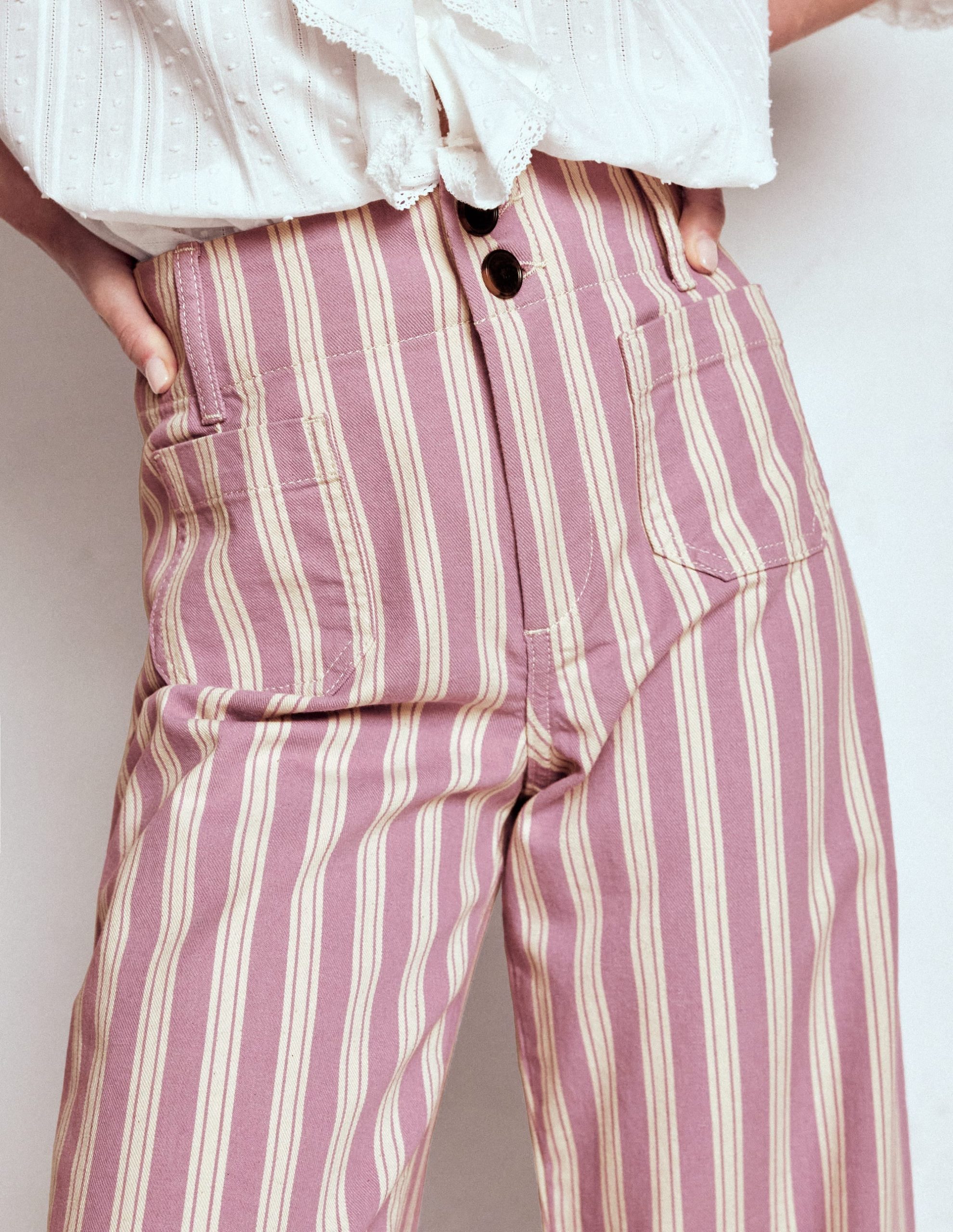 Primrose Patch Pocket Pants-Lilac Tram Stripe - Image 6