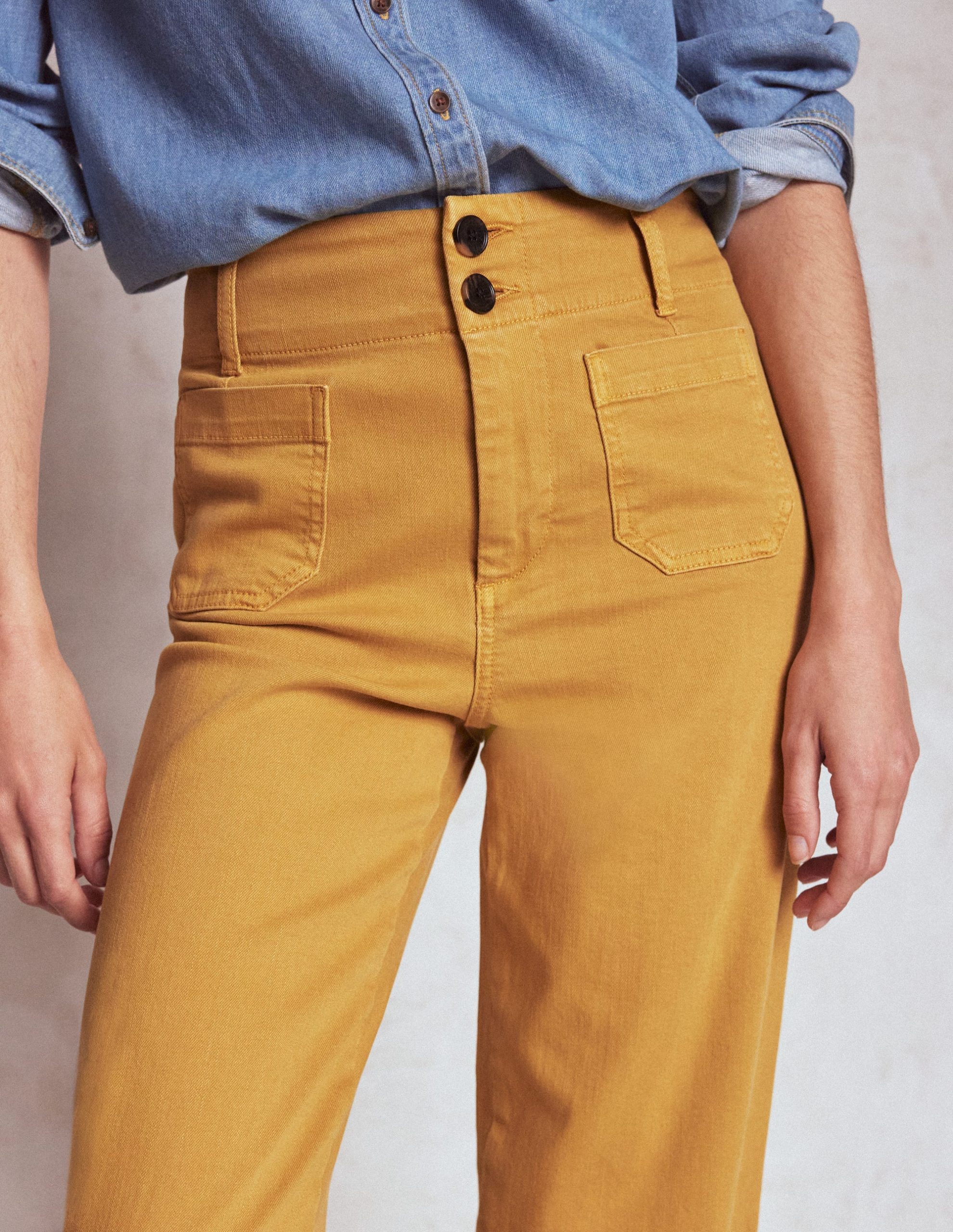 Primrose Patch Pocket Pants-Golden Rye - Image 5