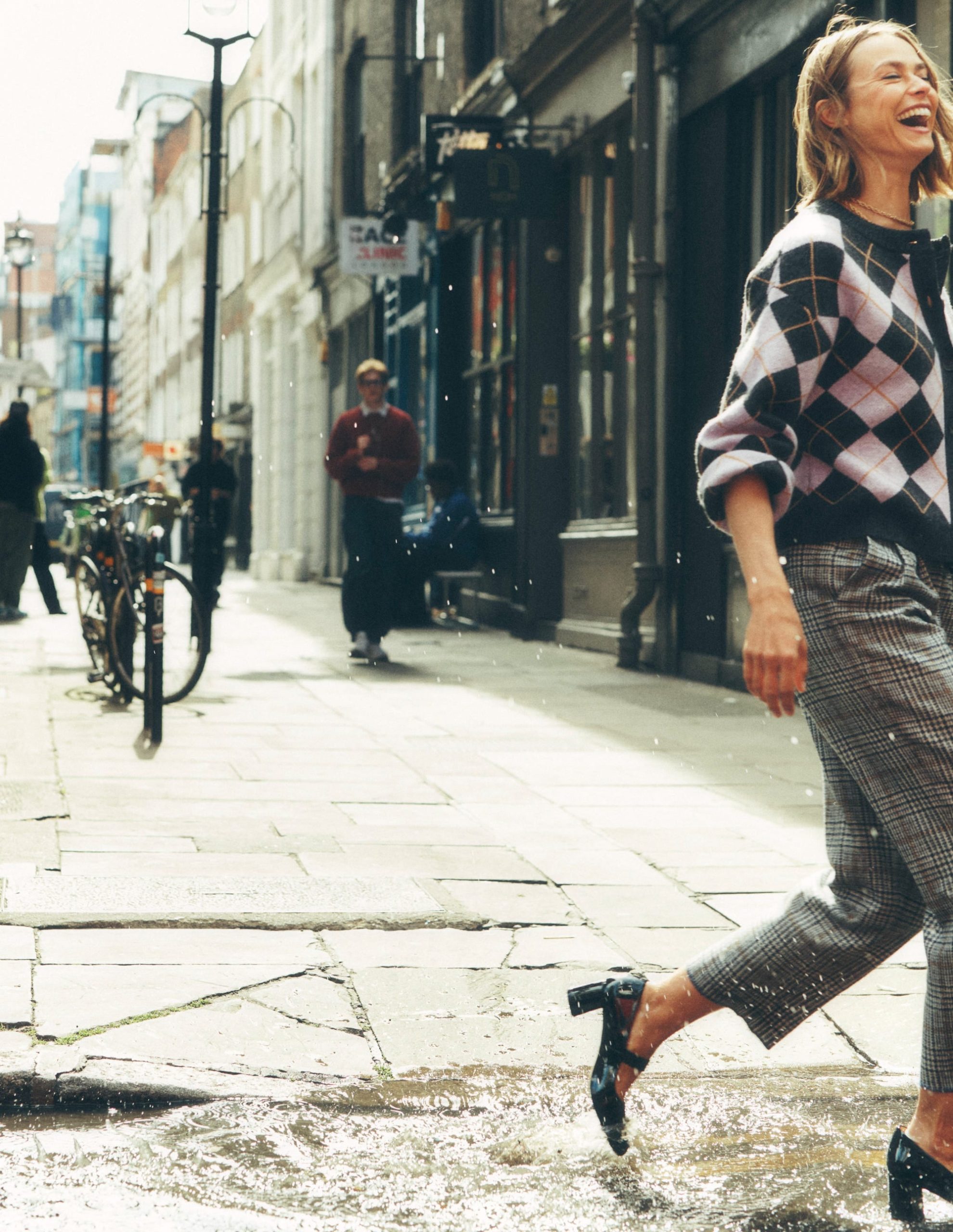 Bloomsbury Wool Pants-Blue and Grey Prince of Wales - Image 7