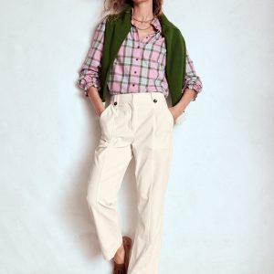 Pimlico Cord Pants-Ivory