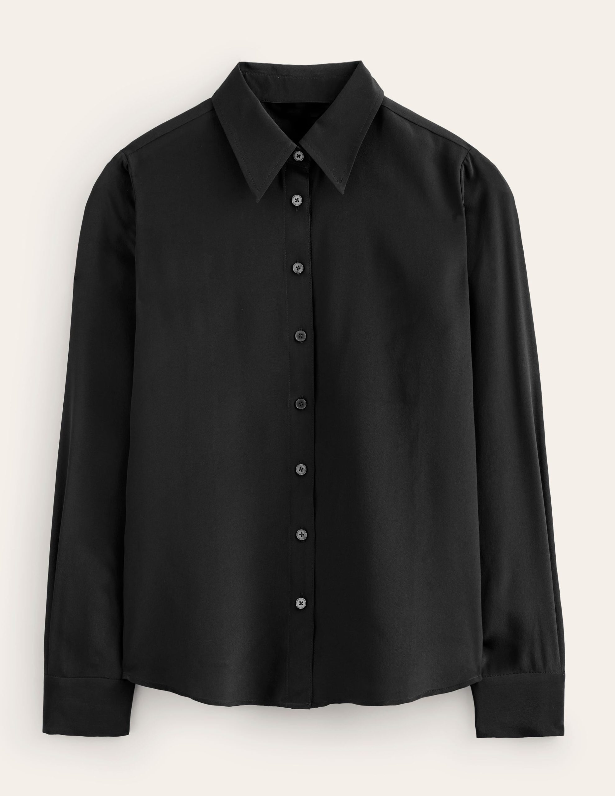 Sienna Silk Shirt-Black - Image 5