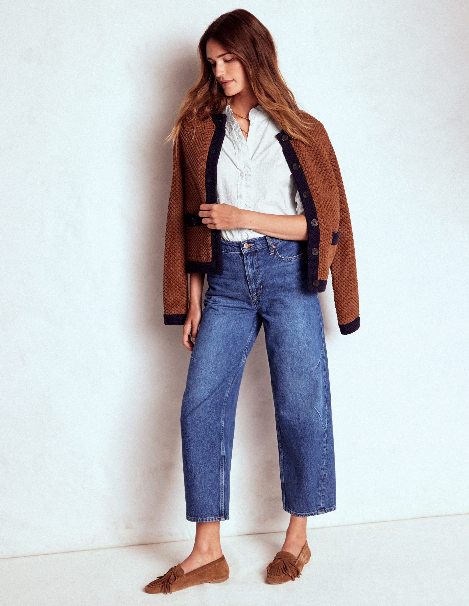 Helena Cotton Dobby Top-White - Image 5