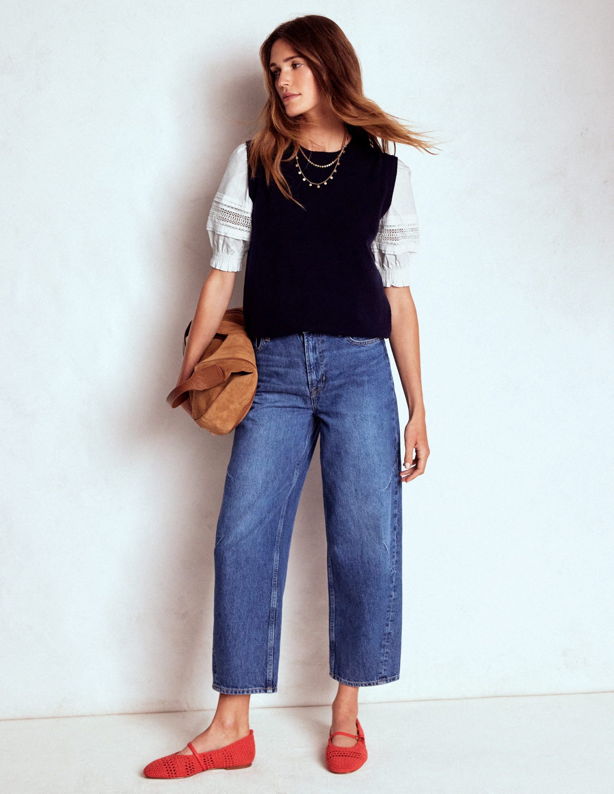 Lottie Puff Sleeve Top-White - Image 5