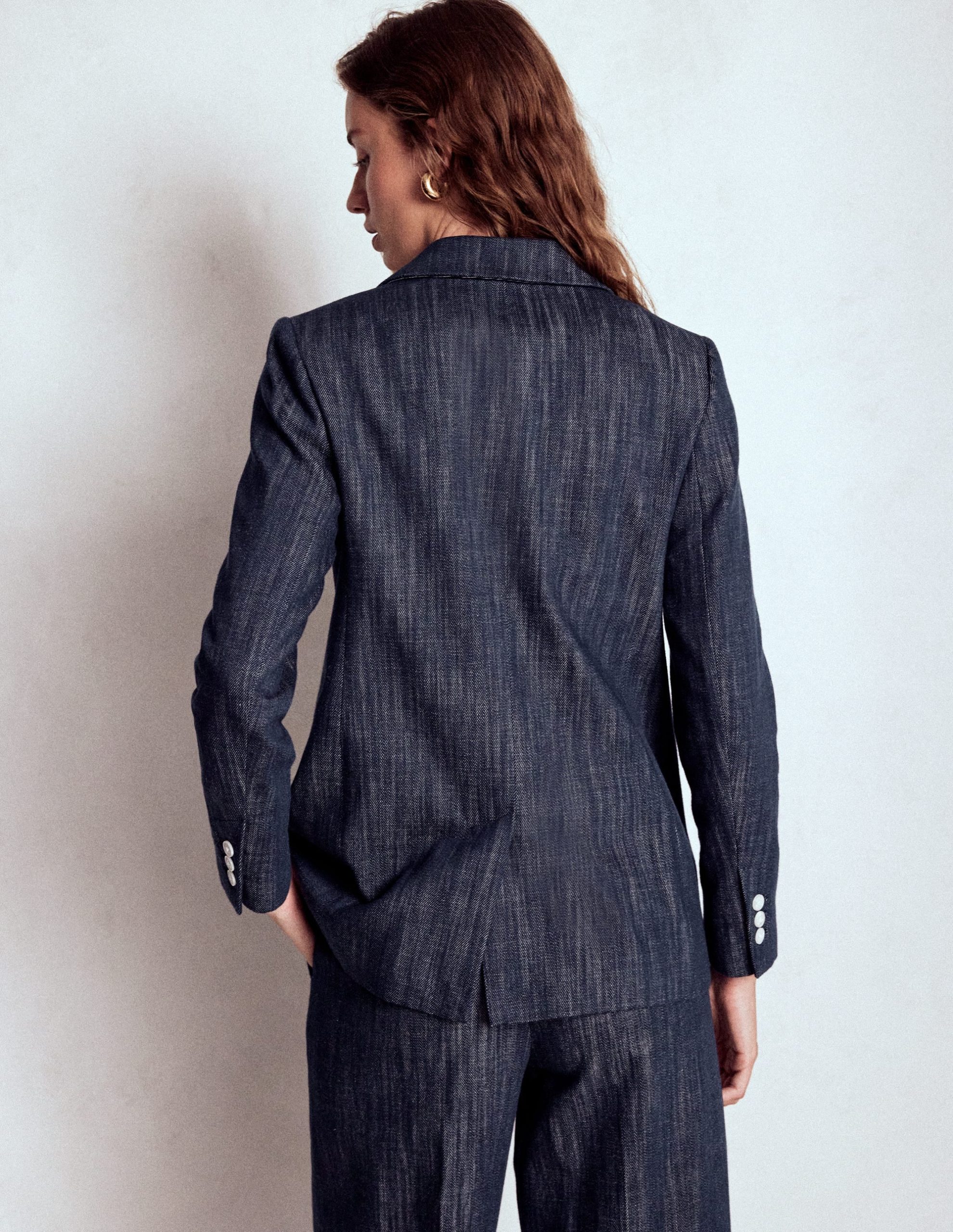 Woodbridge Twill Blazer-Navy. Indigo - Image 3