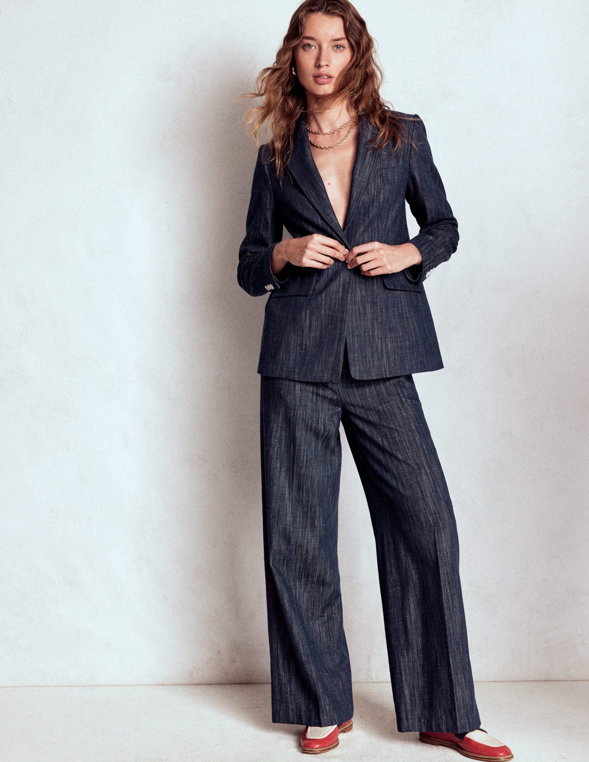 Woodbridge Twill Blazer-Navy. Indigo - Image 4