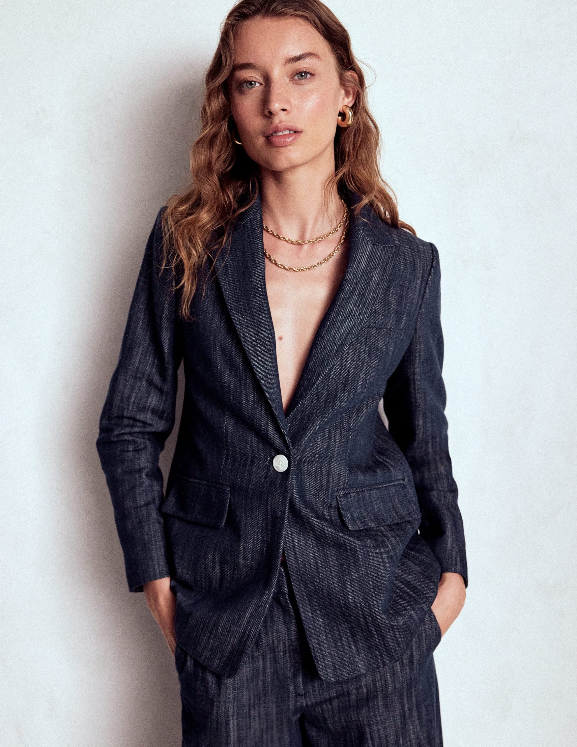 Woodbridge Twill Blazer-Navy. Indigo - Image 5