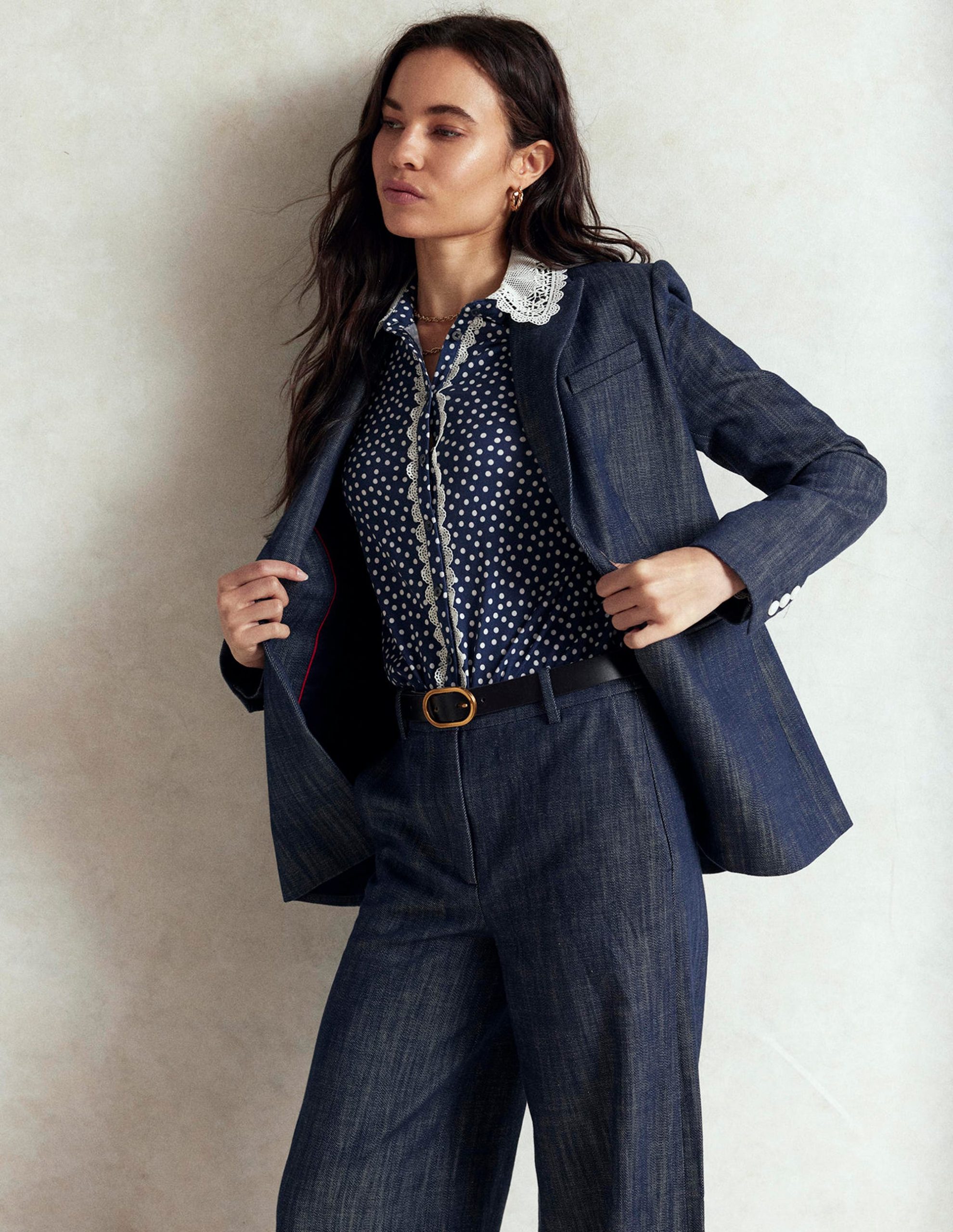 Woodbridge Twill Blazer-Navy. Indigo - Image 8