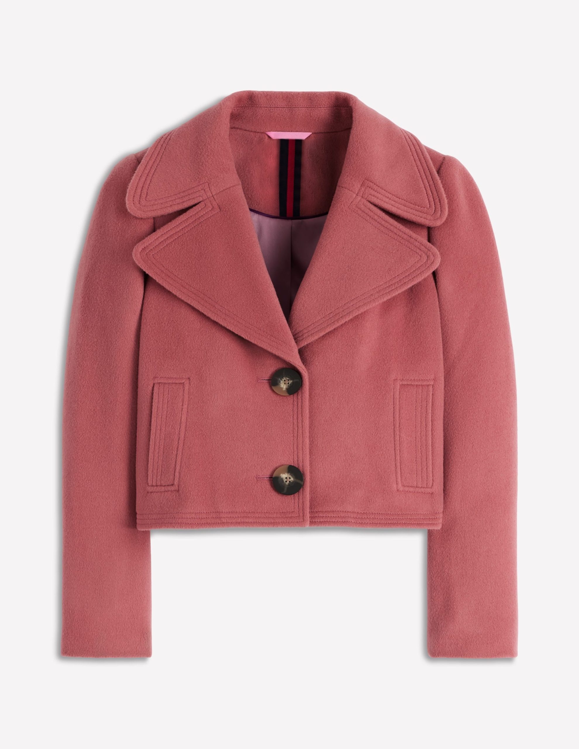 Topstitch Jacket-DUSTY PINK - Image 6